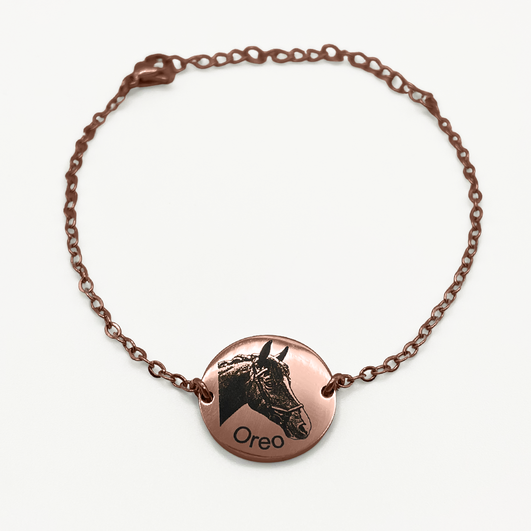 Steed Engraved Chain Bracelet - Galloperly