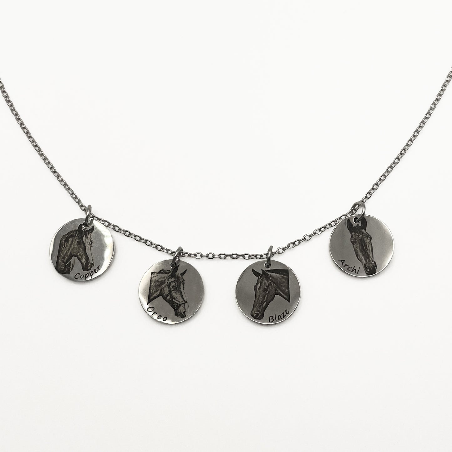 Steed Engraved Necklace - Galloperly