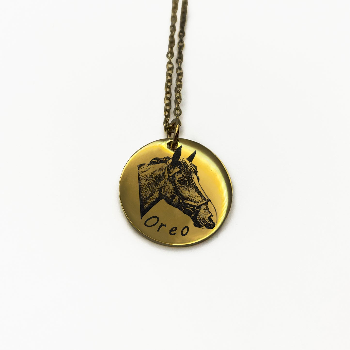 Steed Engraved Necklace - Galloperly