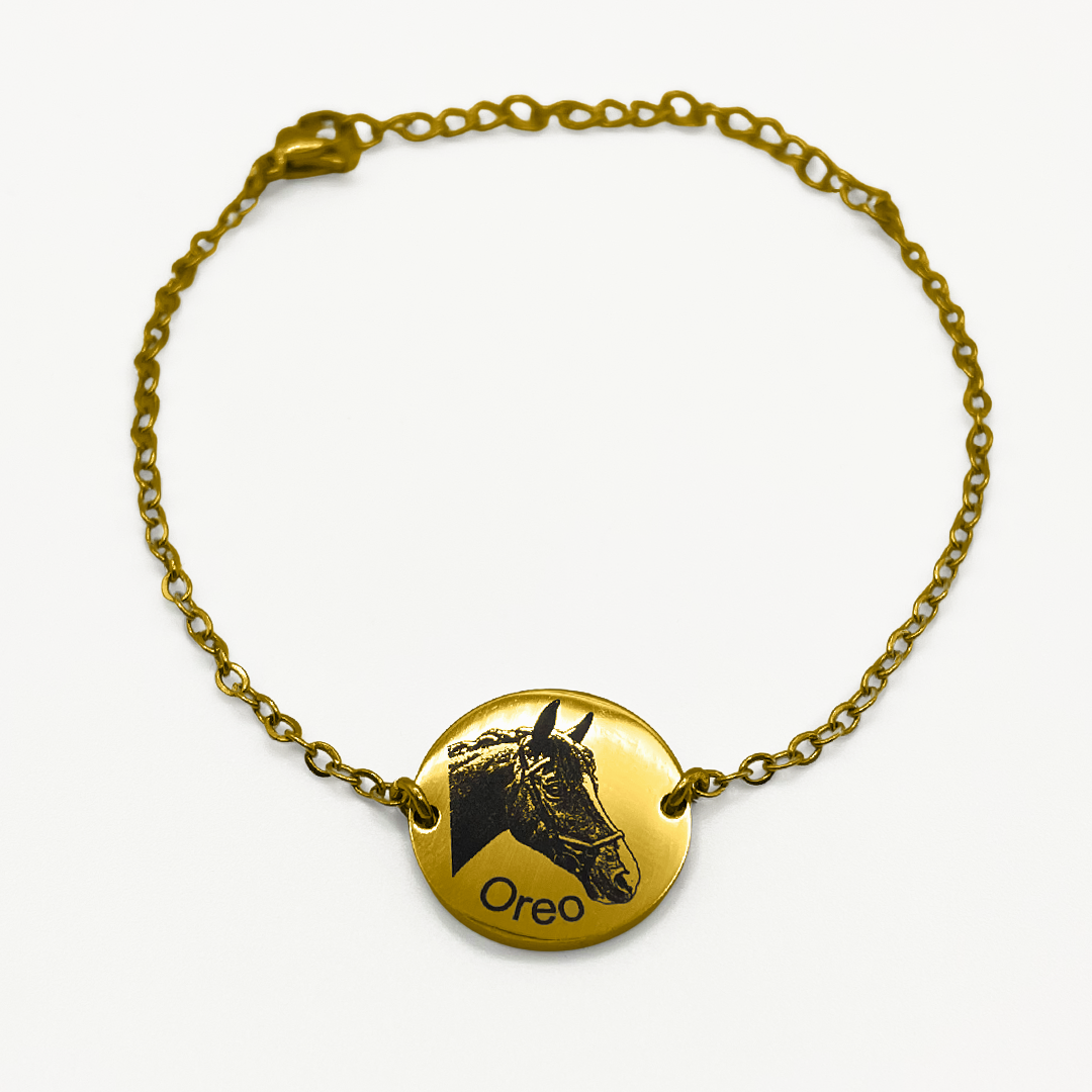 Steed Engraved Chain Bracelet - Galloperly
