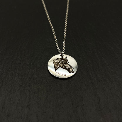 Steed Engraved Necklace - Galloperly