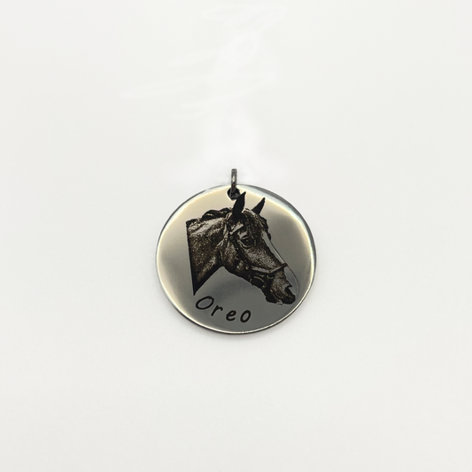 Steed Engraved Pendant - Galloperly