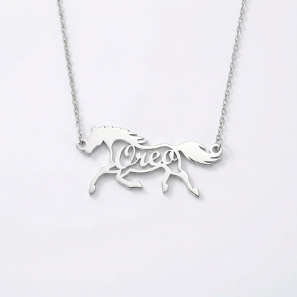 Steed Name Necklace - Galloperly