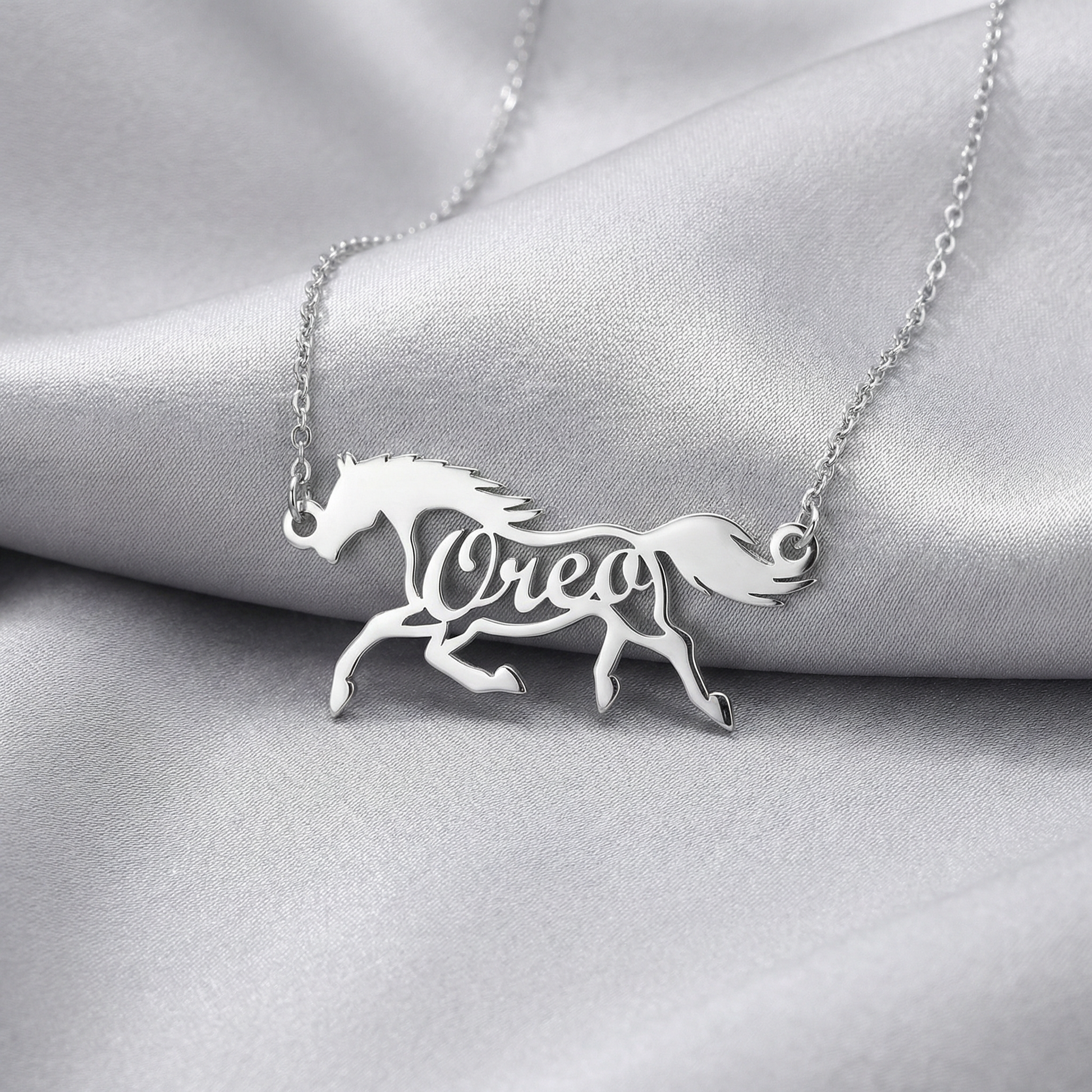 Steed Name Necklace - Galloperly