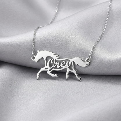 Steed Name Necklace - Galloperly