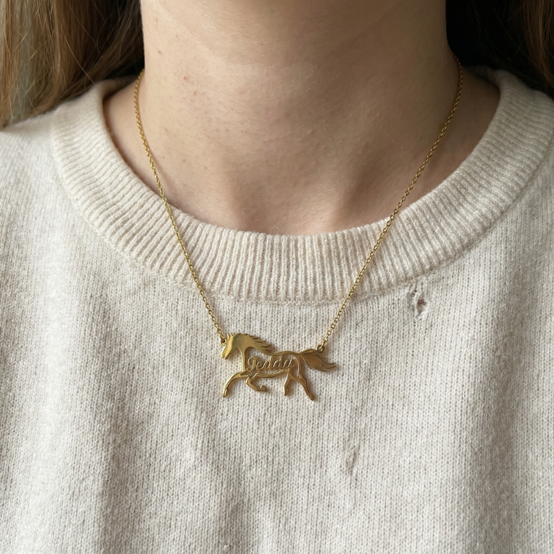 Steed Name Necklace - Galloperly