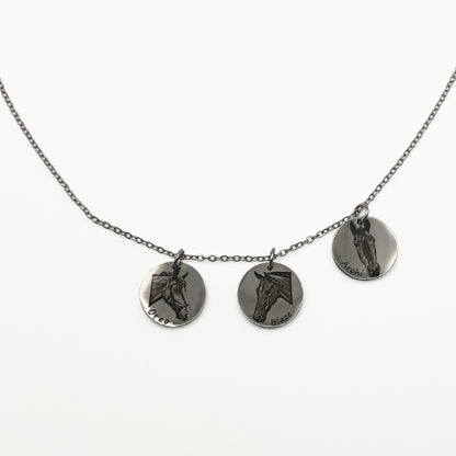 Steed Engraved Necklace - Galloperly