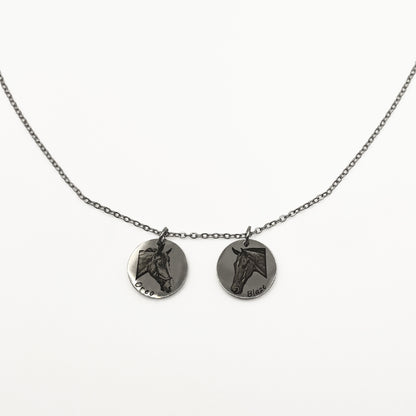 Steed Engraved Necklace - Galloperly