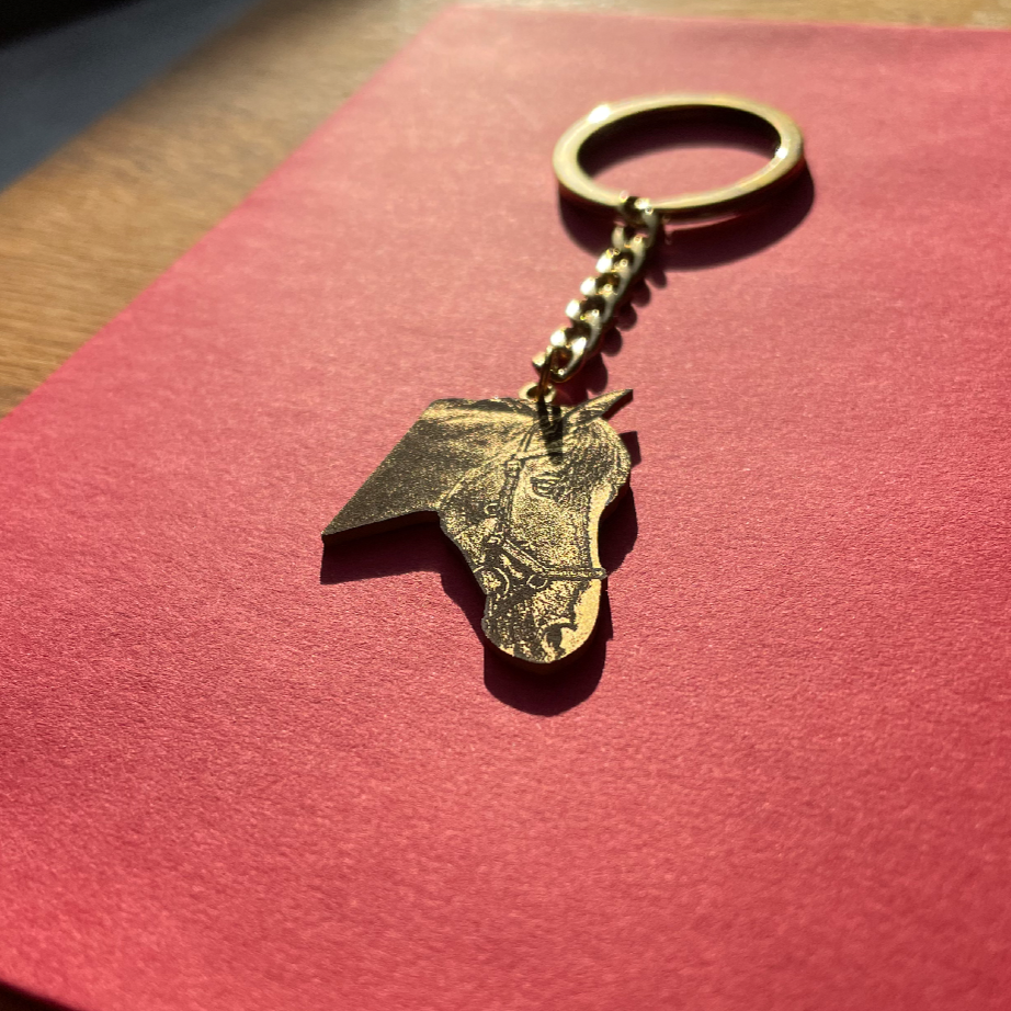 Equine Cutout Keychain
